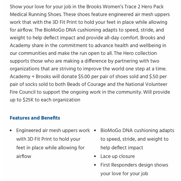 Brooks Trace 2 Medical Shoes - Picture 7 of 7